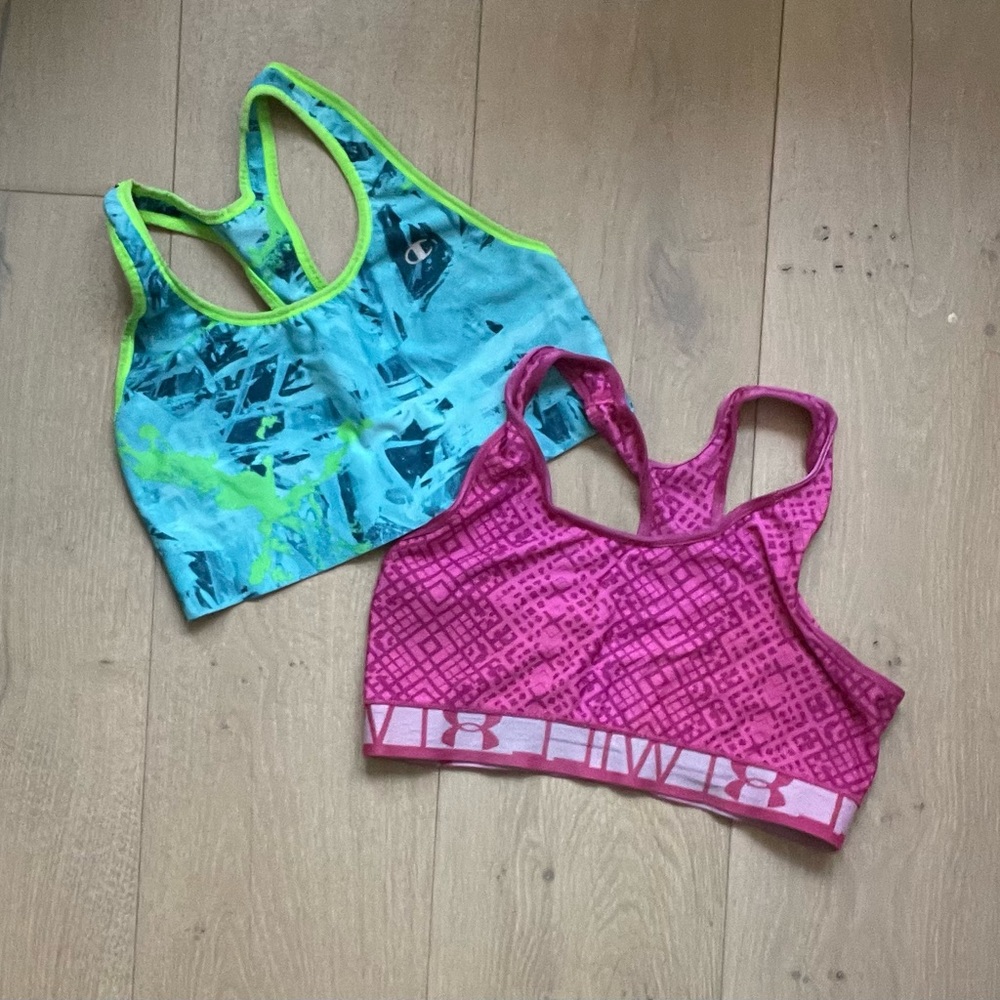 Colorful sports bra bundle (2 sports bras)